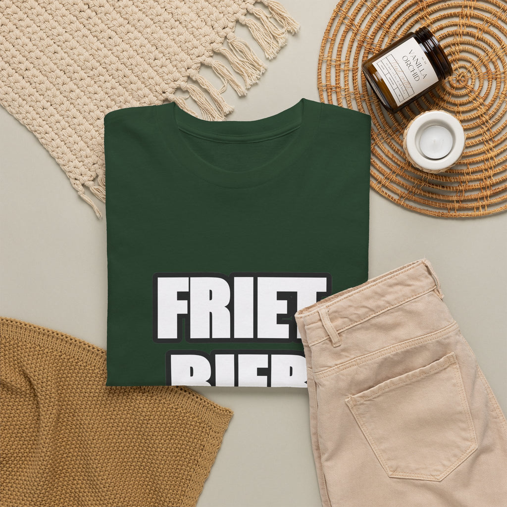 FRIET · BIER · CHOCOLADE Unisex T-shirt | Belgisch Trots | VlaamseKracht®