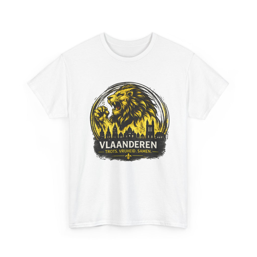 Premium Vlaamse Leeuw Vlaanderen T-Shirt – In Hart en Daad | VlaamseKracht®
