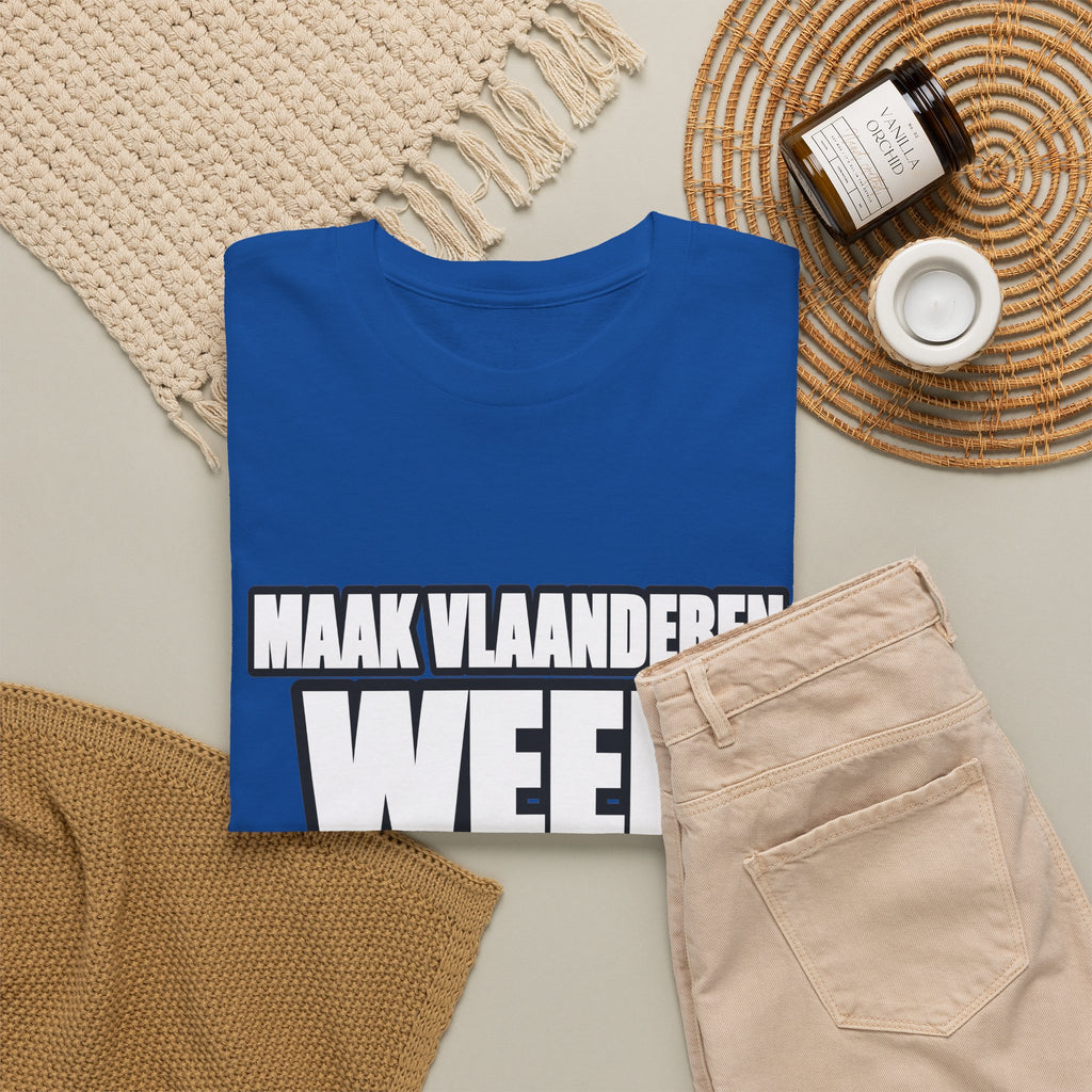 MAAK VLAANDEREN WEER GROOT Unisex T-shirt | Vlaamse Trots | VlaamseKracht®