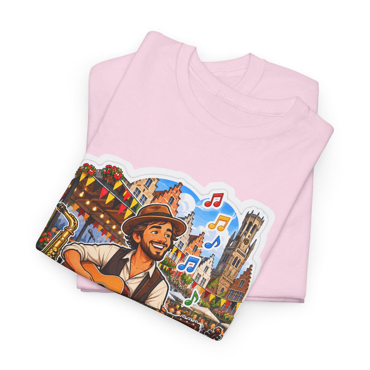 MUZIEK VERBINDT! Unisex T-shirt | De Muzikant | VlaamseKracht®