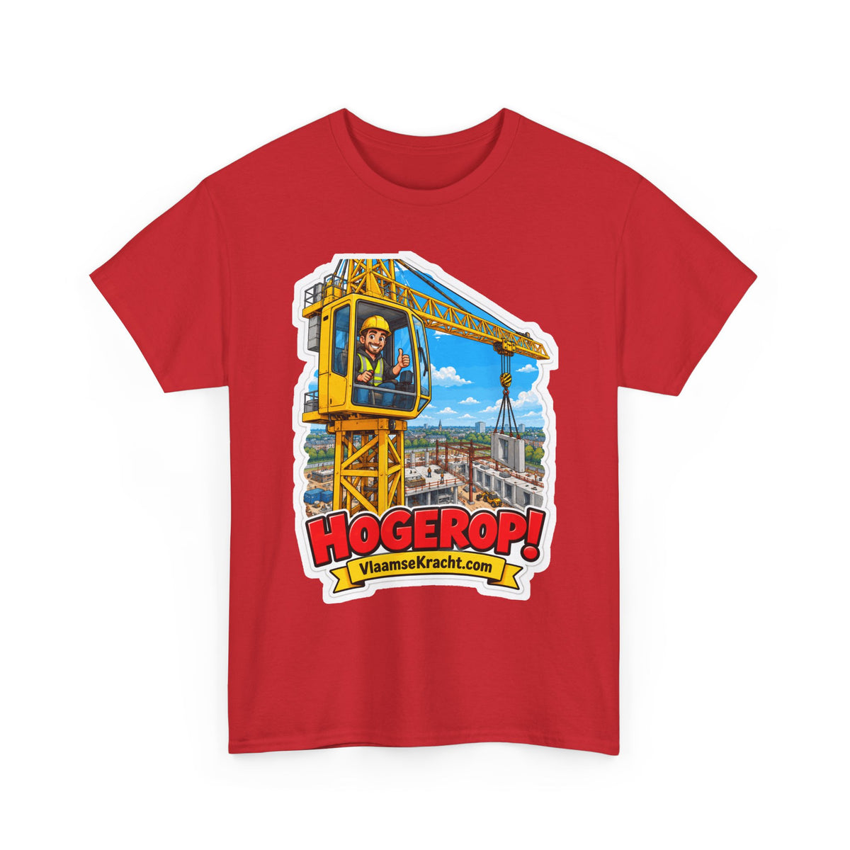 HOGEROP! Unisex T-shirt | De Kraanman | VlaamseKracht®