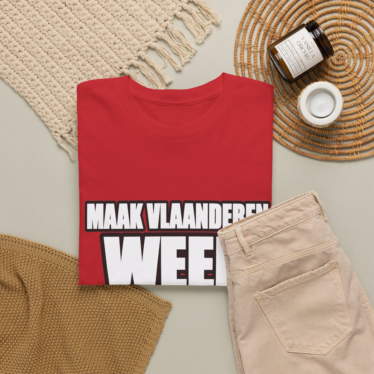 MAAK VLAANDEREN WEER GROOT Unisex T-shirt | Vlaamse Trots | VlaamseKracht®