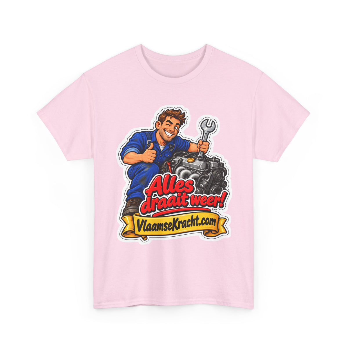 ALLES DRAAIT WEER! Unisex T-shirt | De Mecanicien | VlaamseKracht®