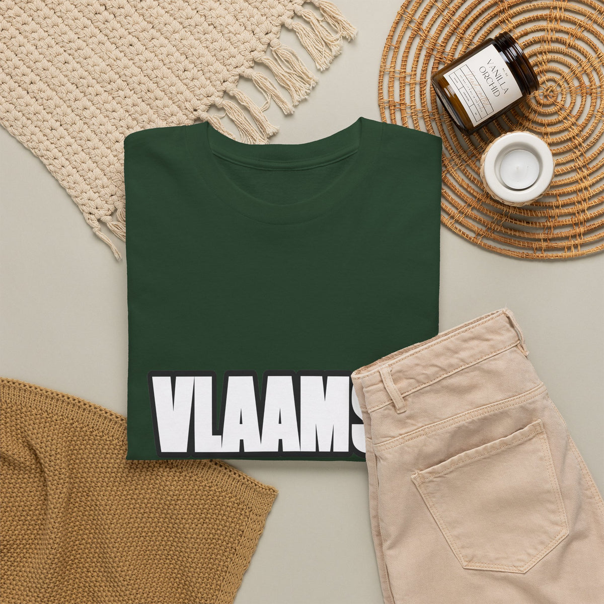VLAAMSE KRACHT Unisex T-shirt | Stoere Letters | VlaamseKracht®