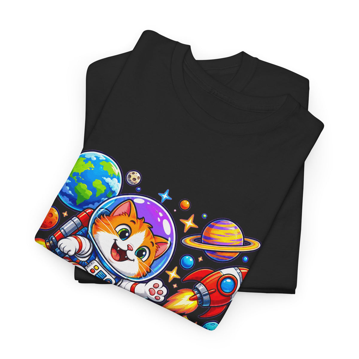 RUIMTEKAT! Unisex T-shirt | Cartoon | VlaamseKracht®