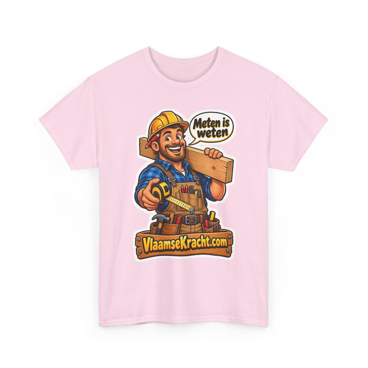 METEN IS WETEN Unisex T-shirt | Vlaams Vakmanschap | VlaamseKracht®