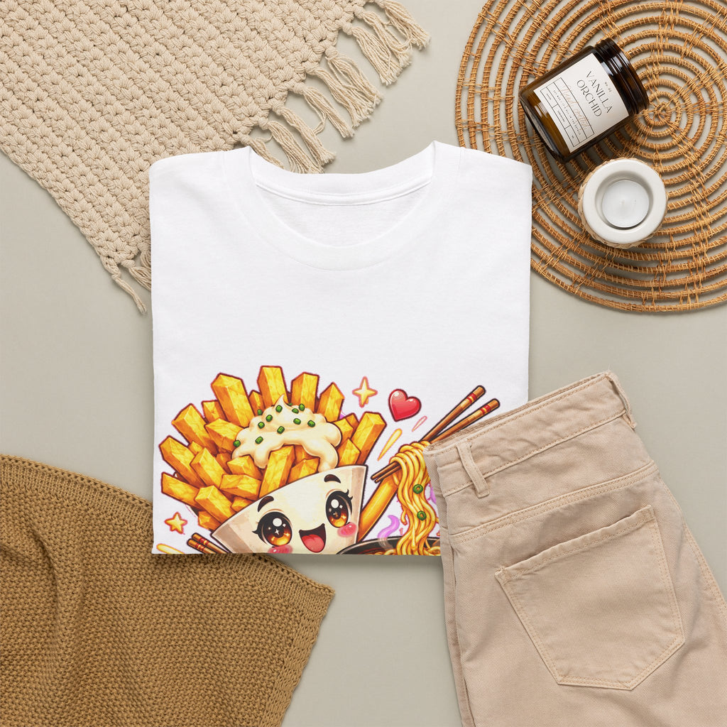 FRIET OP DE RAMEN! Unisex T-shirt | Kawaii | VlaamseKracht®