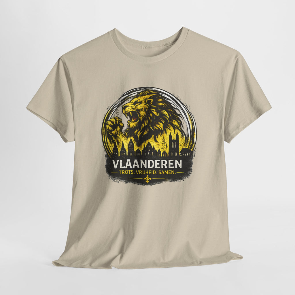 Premium Vlaamse Leeuw Vlaanderen T-Shirt – In Hart en Daad | VlaamseKracht®