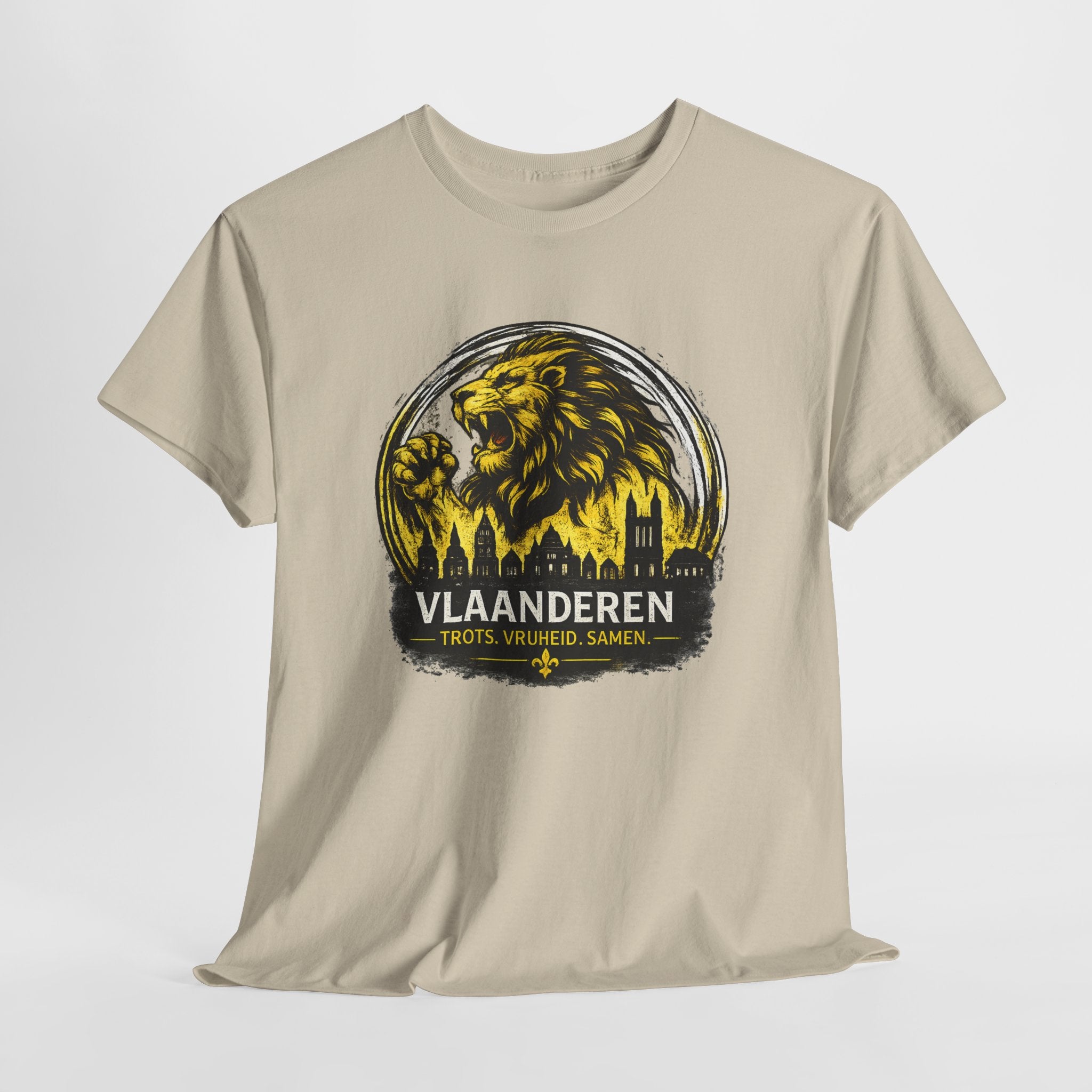 Premium Vlaamse Leeuw Vlaanderen T-Shirt – In Hart en Daad | VlaamseKracht®