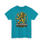 Premium Vlaamse Leeuw Vlaanderen Color Edition T-Shirt | In Hart en Daad | Unisex  | VlaamseKracht®