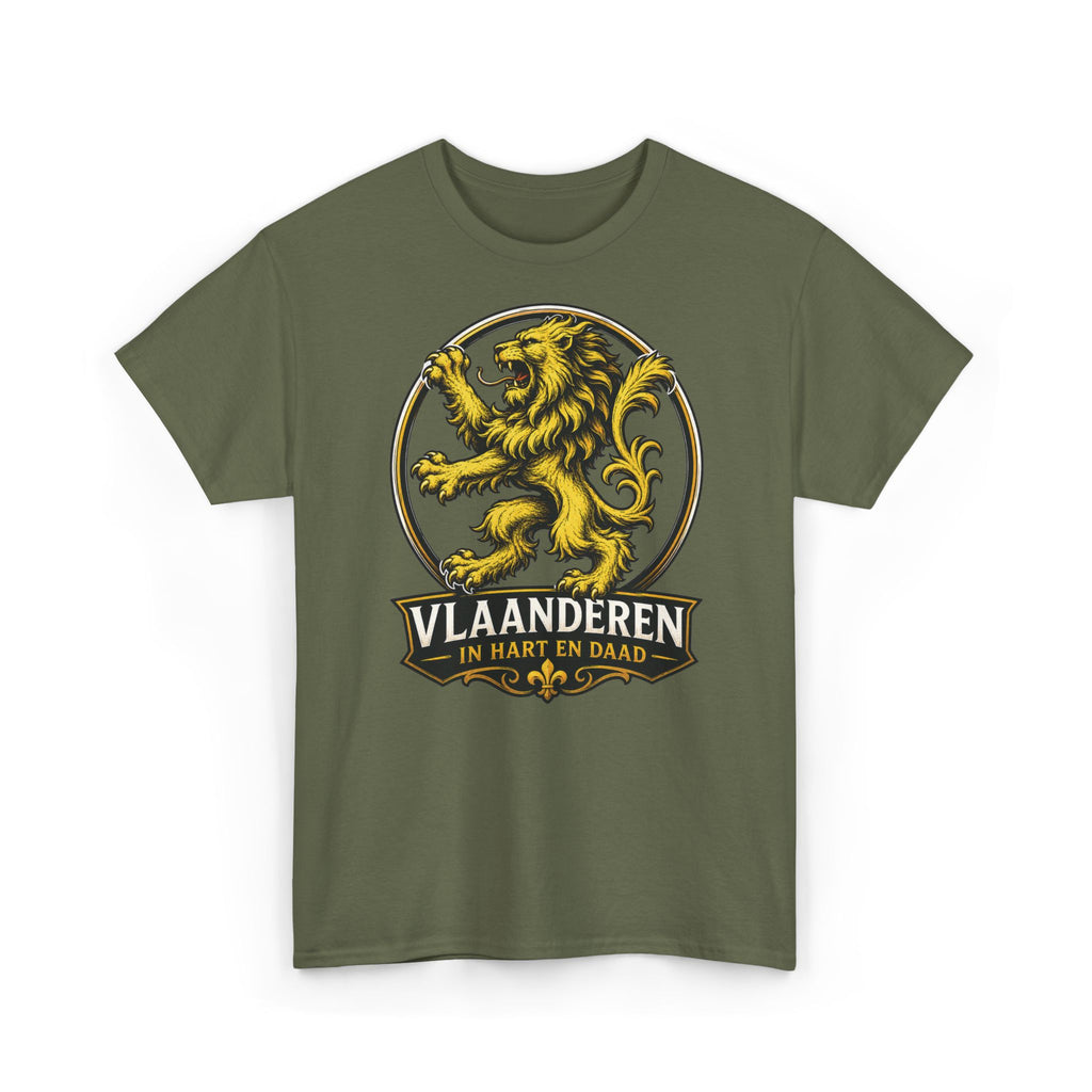 Premium Vlaamse Leeuw Vlaanderen Color Edition T-Shirt | In Hart en Daad | Unisex  | VlaamseKracht®