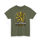 Premium Vlaamse Leeuw Vlaanderen Color Edition T-Shirt | In Hart en Daad | Unisex  | VlaamseKracht®