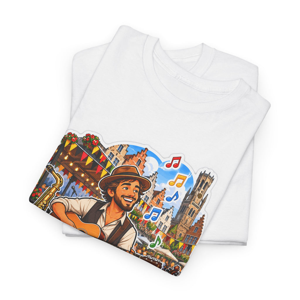 MUZIEK VERBINDT! Unisex T-shirt | De Muzikant | VlaamseKracht®