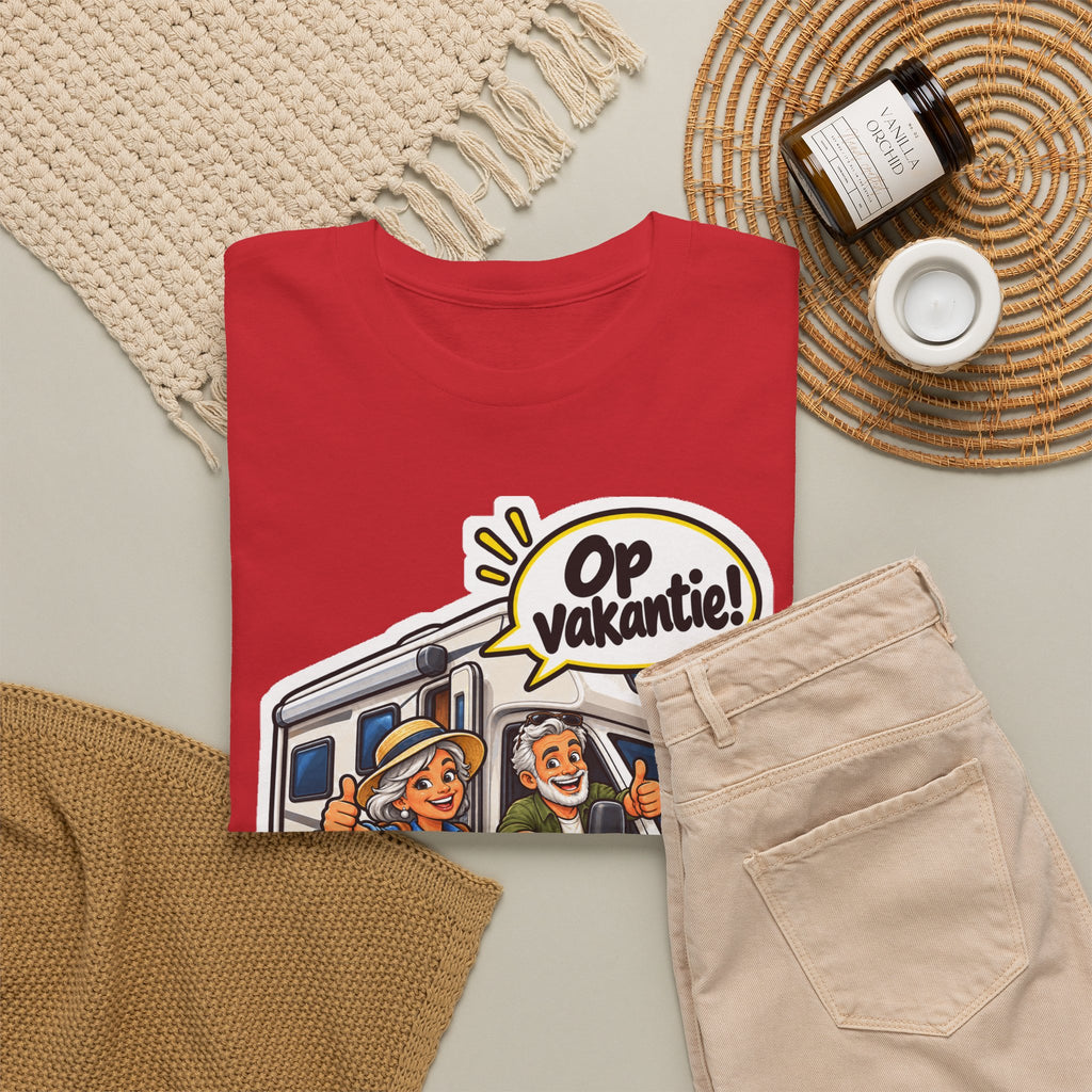 OP VAKANTIE! Unisex T-shirt | De Kampeerders | VlaamseKracht®