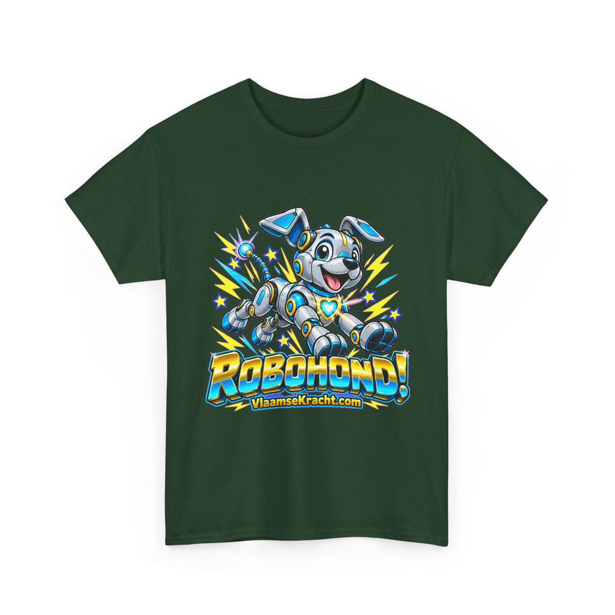 ROBOHOND! Unisex T-shirt | Retro Cartoon | VlaamseKracht®