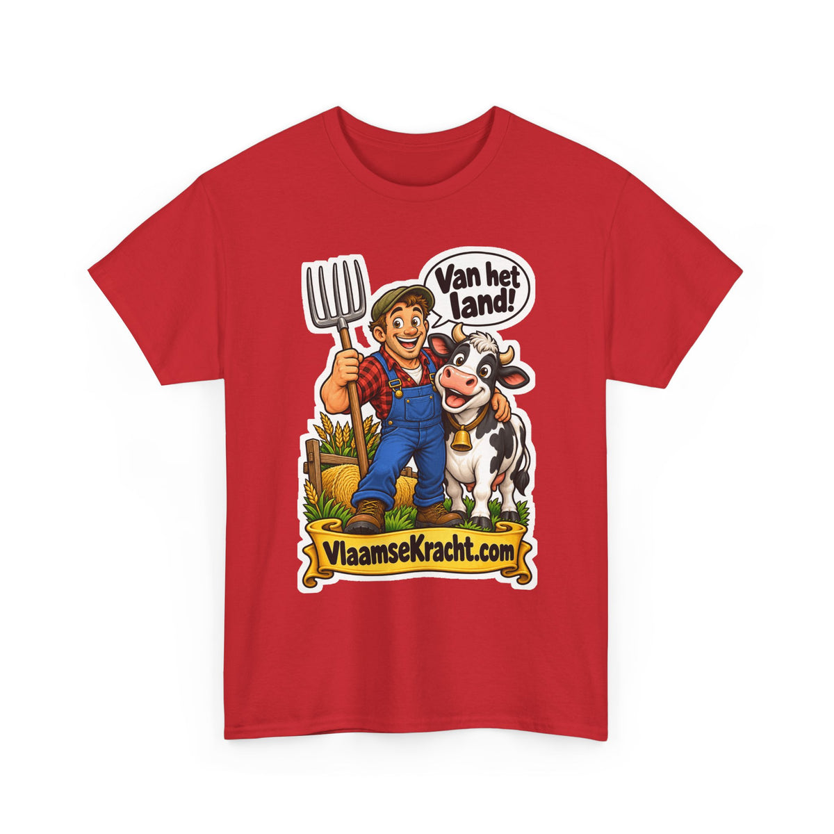 VAN HET LAND! Unisex T-shirt | De Landbouwer | VlaamseKracht®