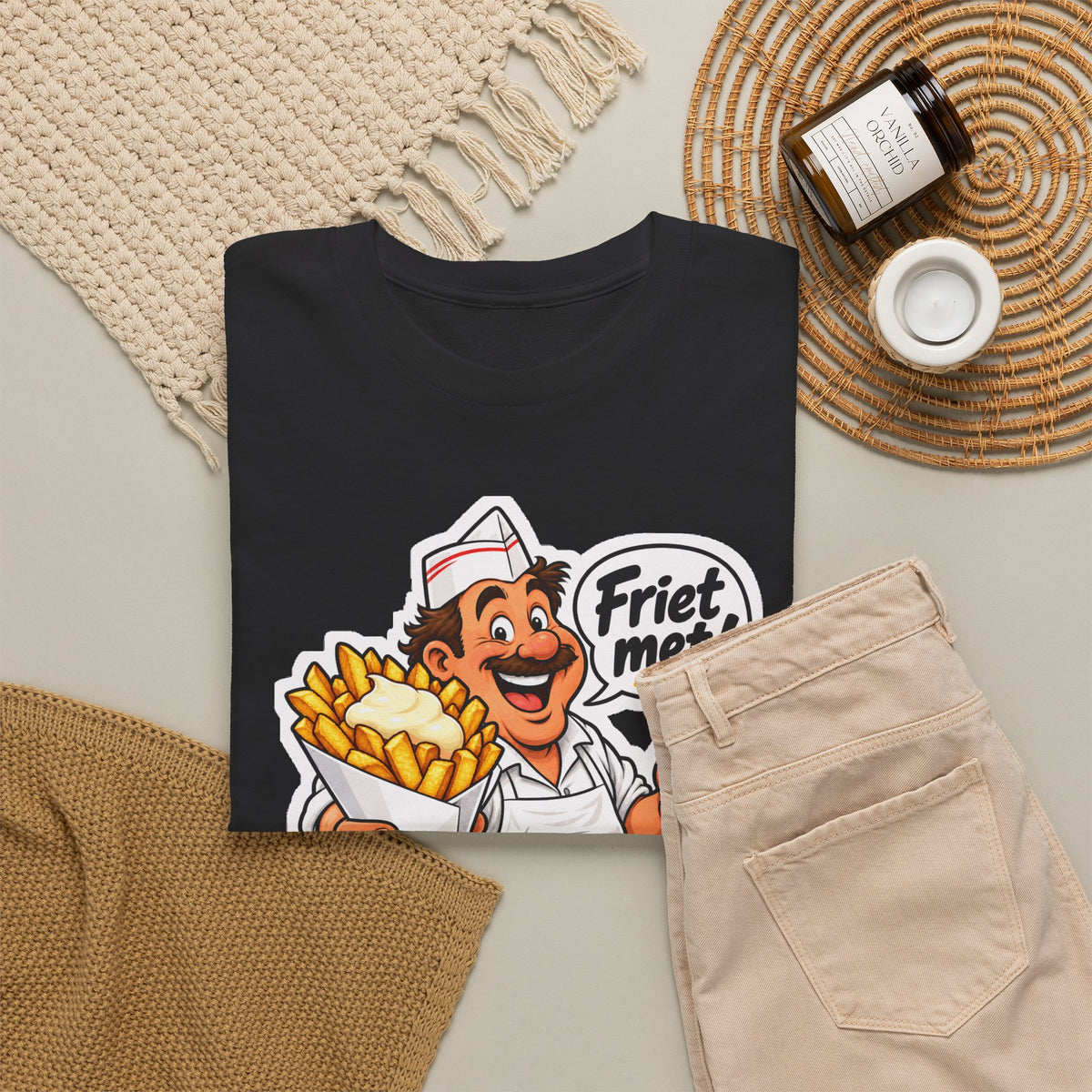 FRIET MET! Unisex T-shirt | Vlaamse Frituur | VlaamseKracht®