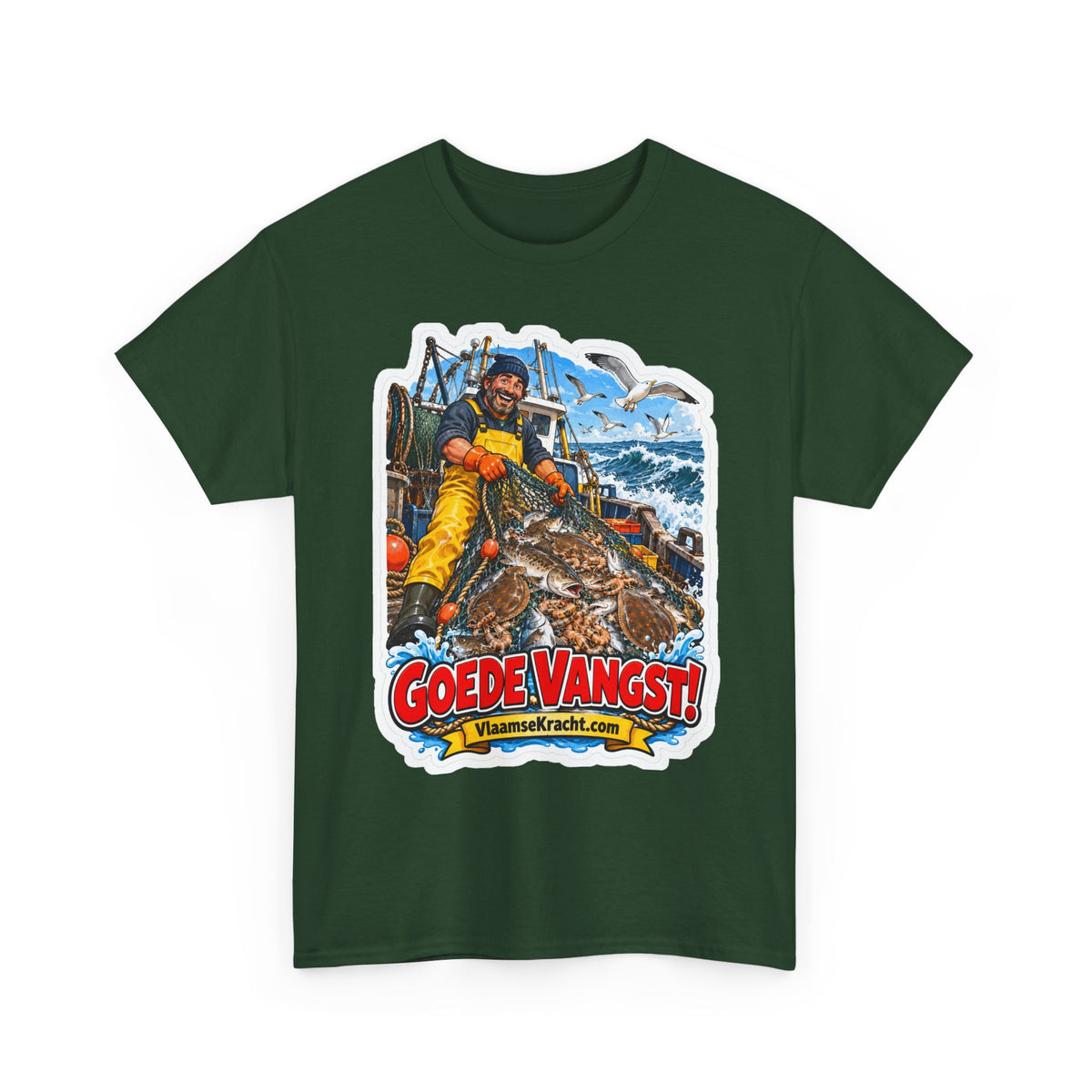 GOEDE VANGST! Unisex T-shirt | De Visser | VlaamseKracht®