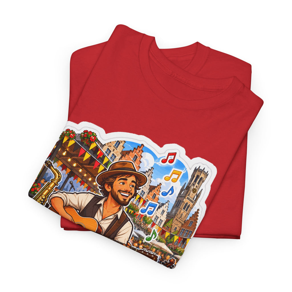 MUZIEK VERBINDT! Unisex T-shirt | De Muzikant | VlaamseKracht®