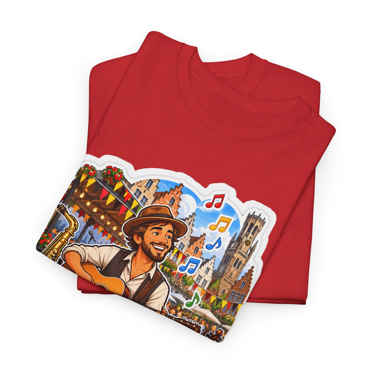 MUZIEK VERBINDT! Unisex T-shirt | De Muzikant | VlaamseKracht®