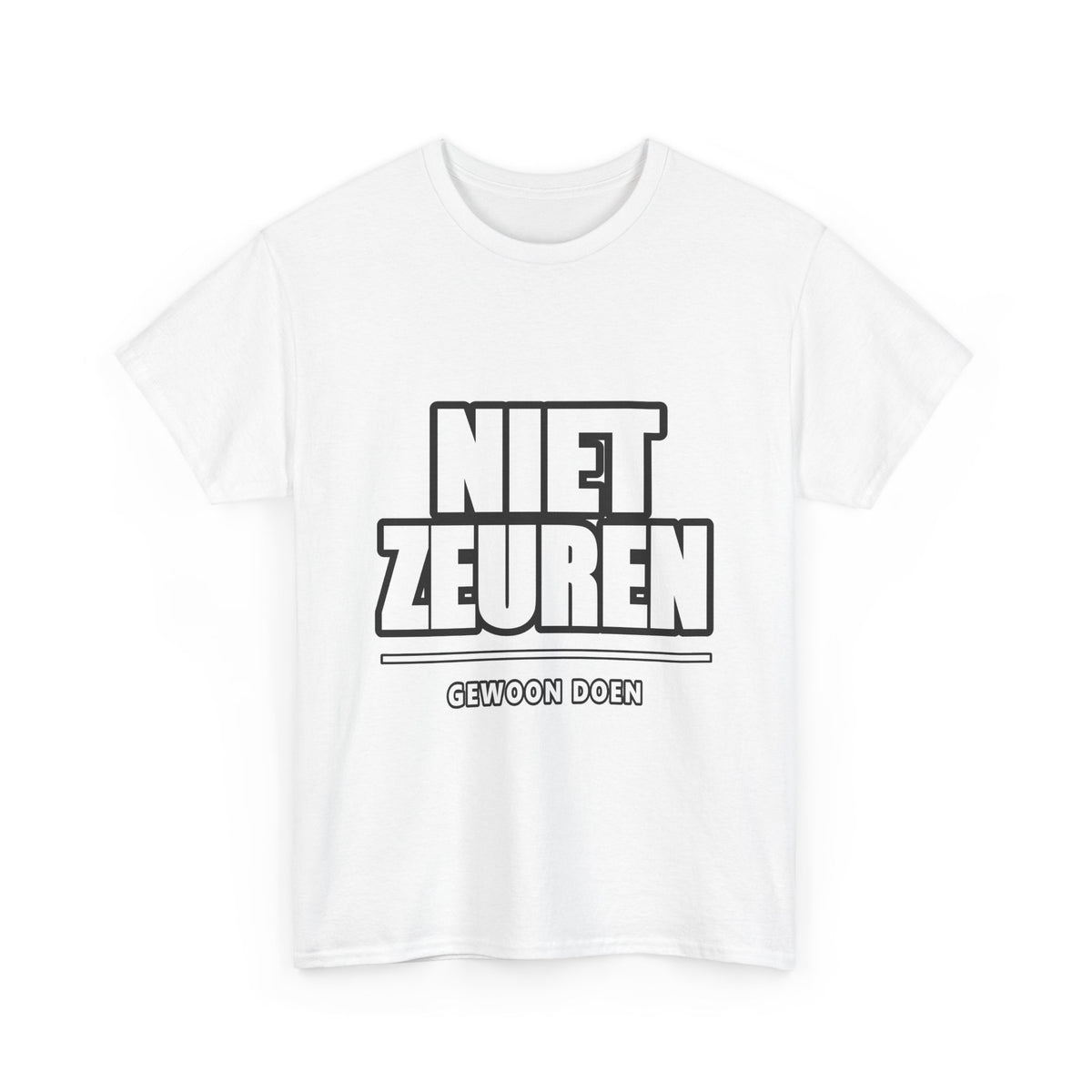 NIET ZEUREN Unisex T-shirt | Vlaamse Humor | VlaamseKracht®