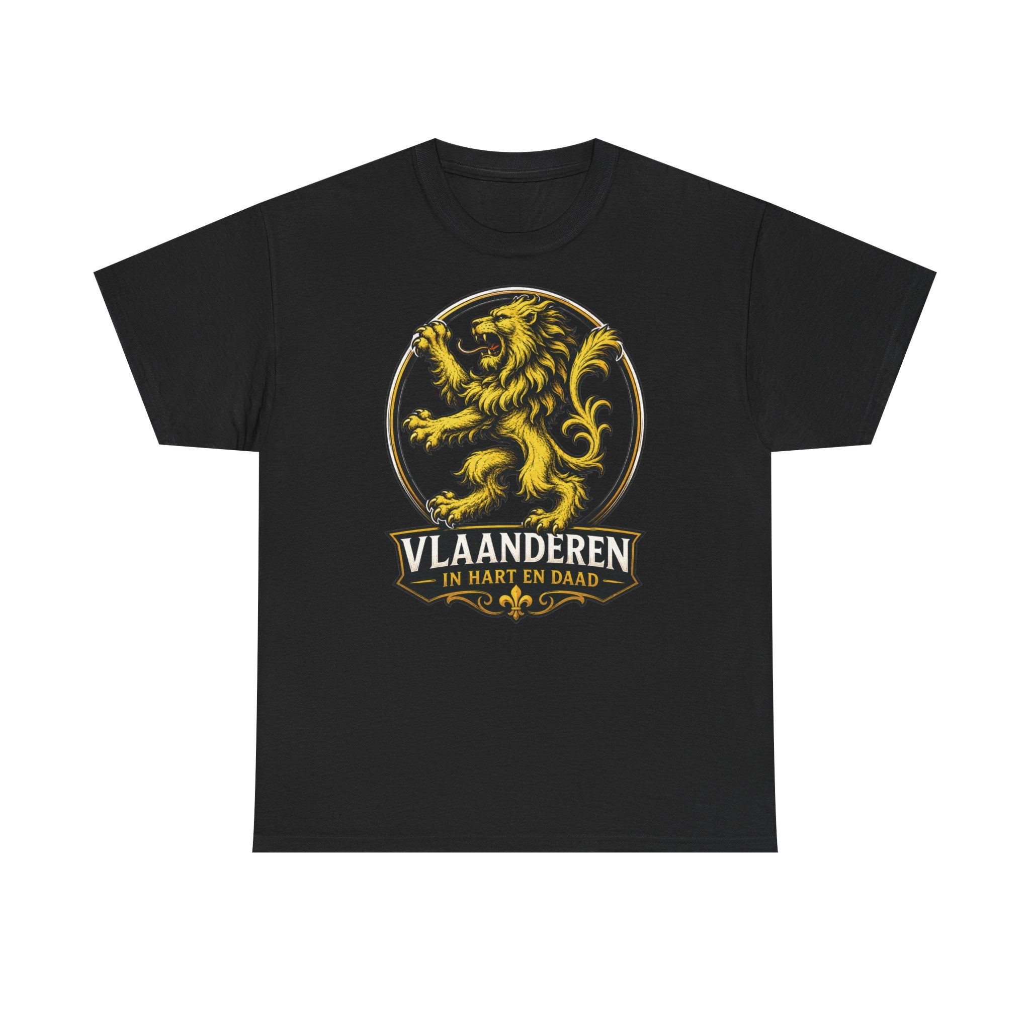 Premium Vlaamse Leeuw Vlaanderen Color Edition T-Shirt | In Hart en Daad | Unisex  | VlaamseKracht®