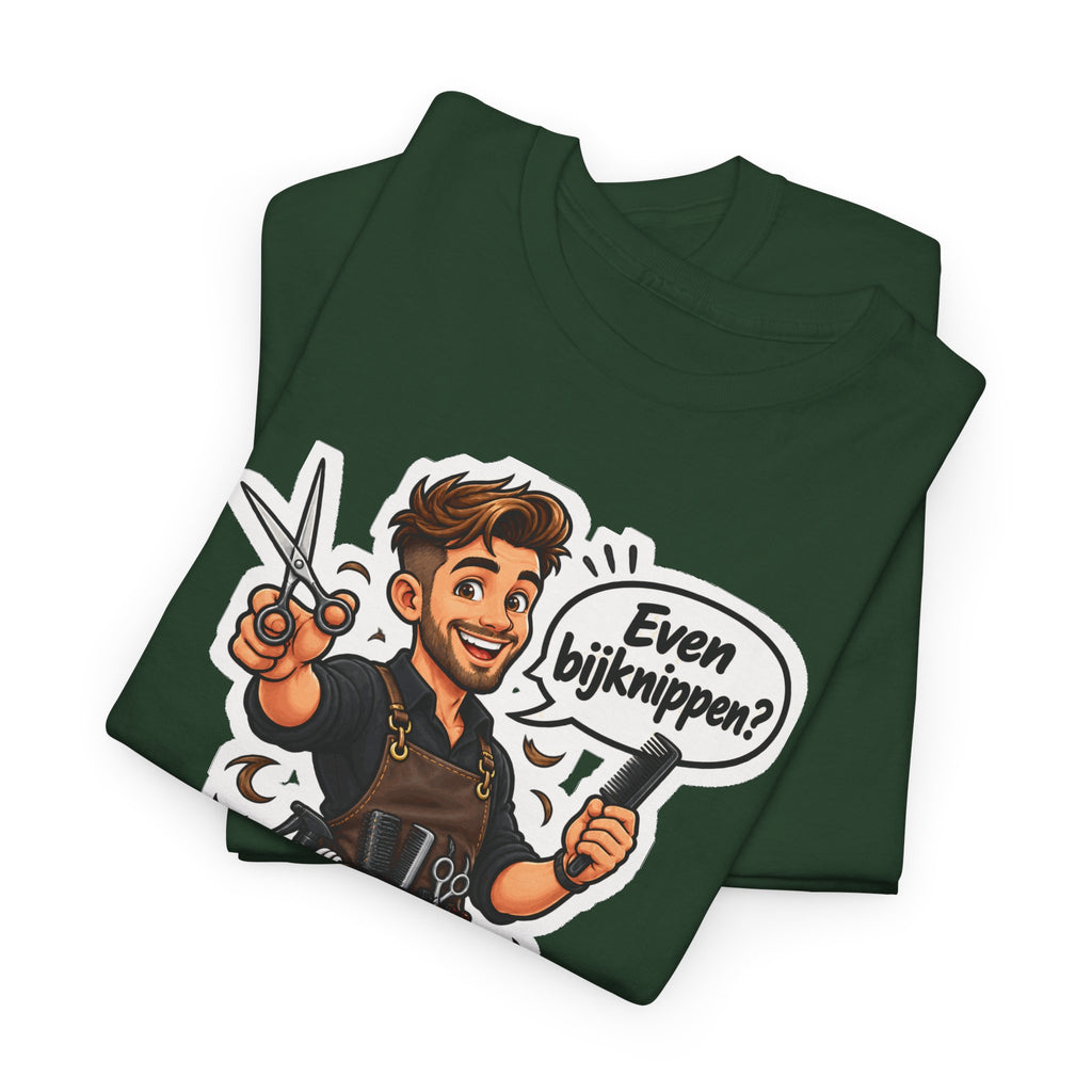EVEN BIJKNIPPEN? Unisex T-shirt | De Kapper | VlaamseKracht®