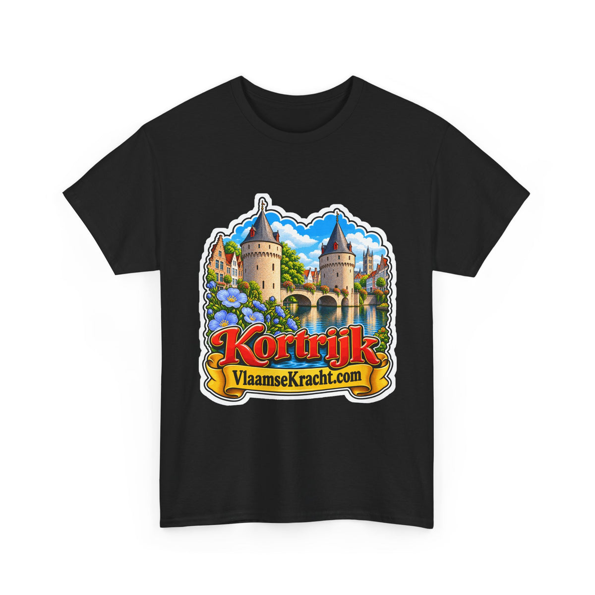 KORTRIJK Unisex T-shirt | Vlaamse Stad | VlaamseKracht®
