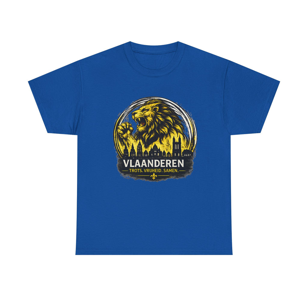 Premium Vlaamse Leeuw Vlaanderen T-Shirt – In Hart en Daad | VlaamseKracht®