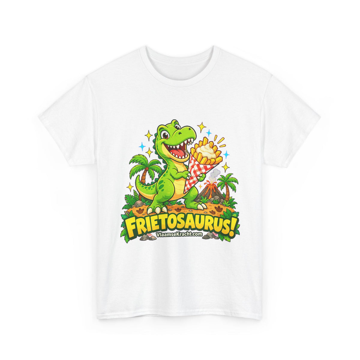 FRIETOSAURUS! Unisex T-shirt | Cartoon | VlaamseKracht®