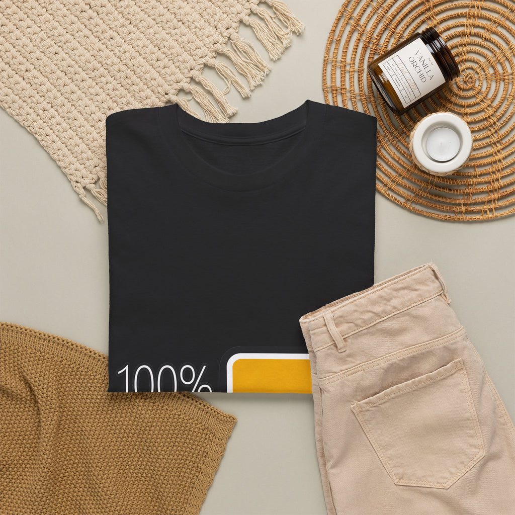 100% Kracht Unisex T-shirt | Volle Batterij | VlaamseKracht®