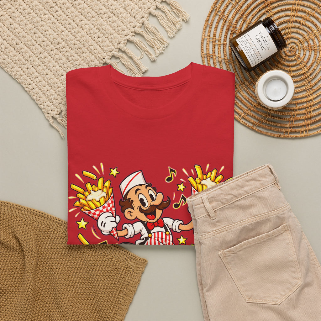 FRIET FIESTA! Unisex T-shirt | Retro Cartoon | VlaamseKracht®