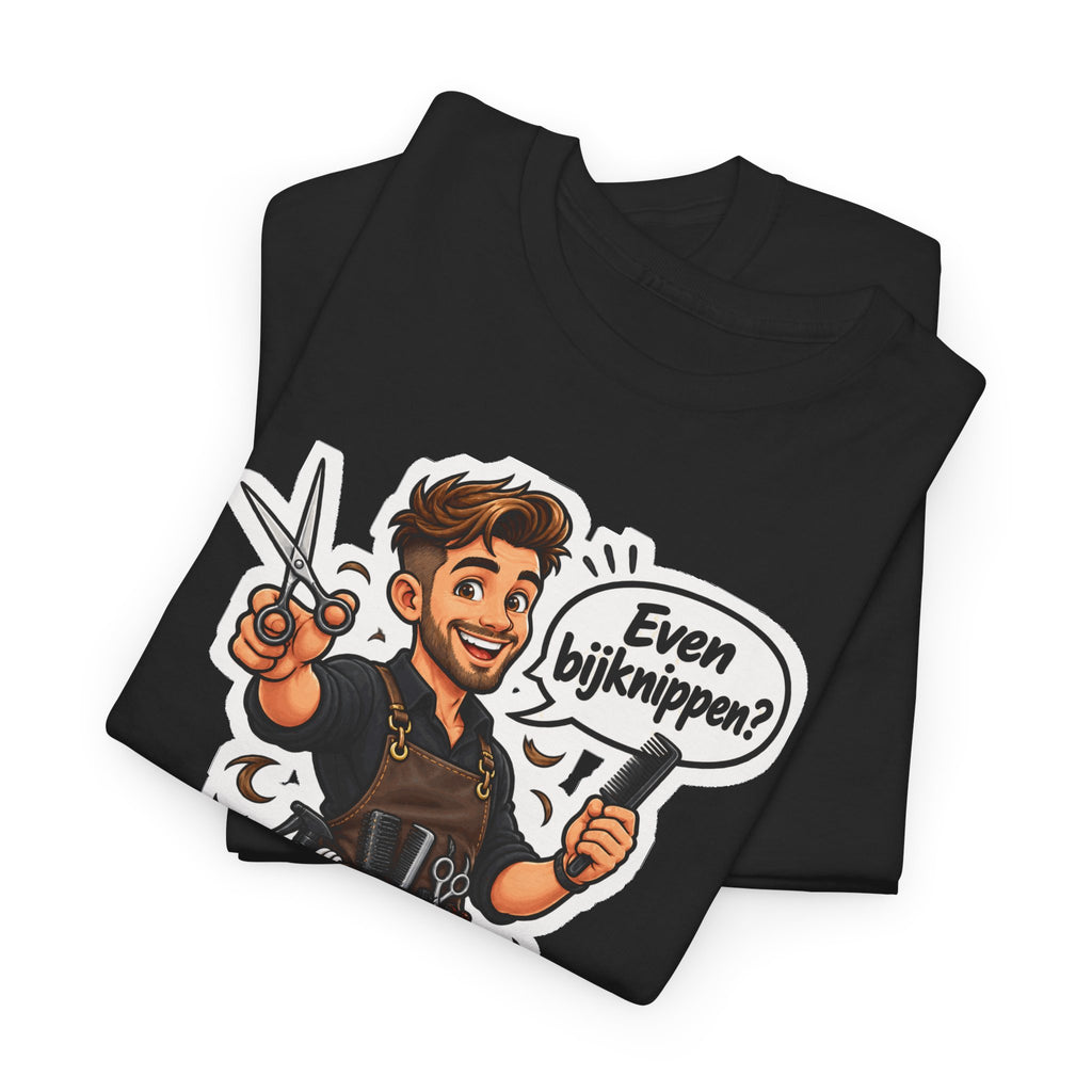 EVEN BIJKNIPPEN? Unisex T-shirt | De Kapper | VlaamseKracht®