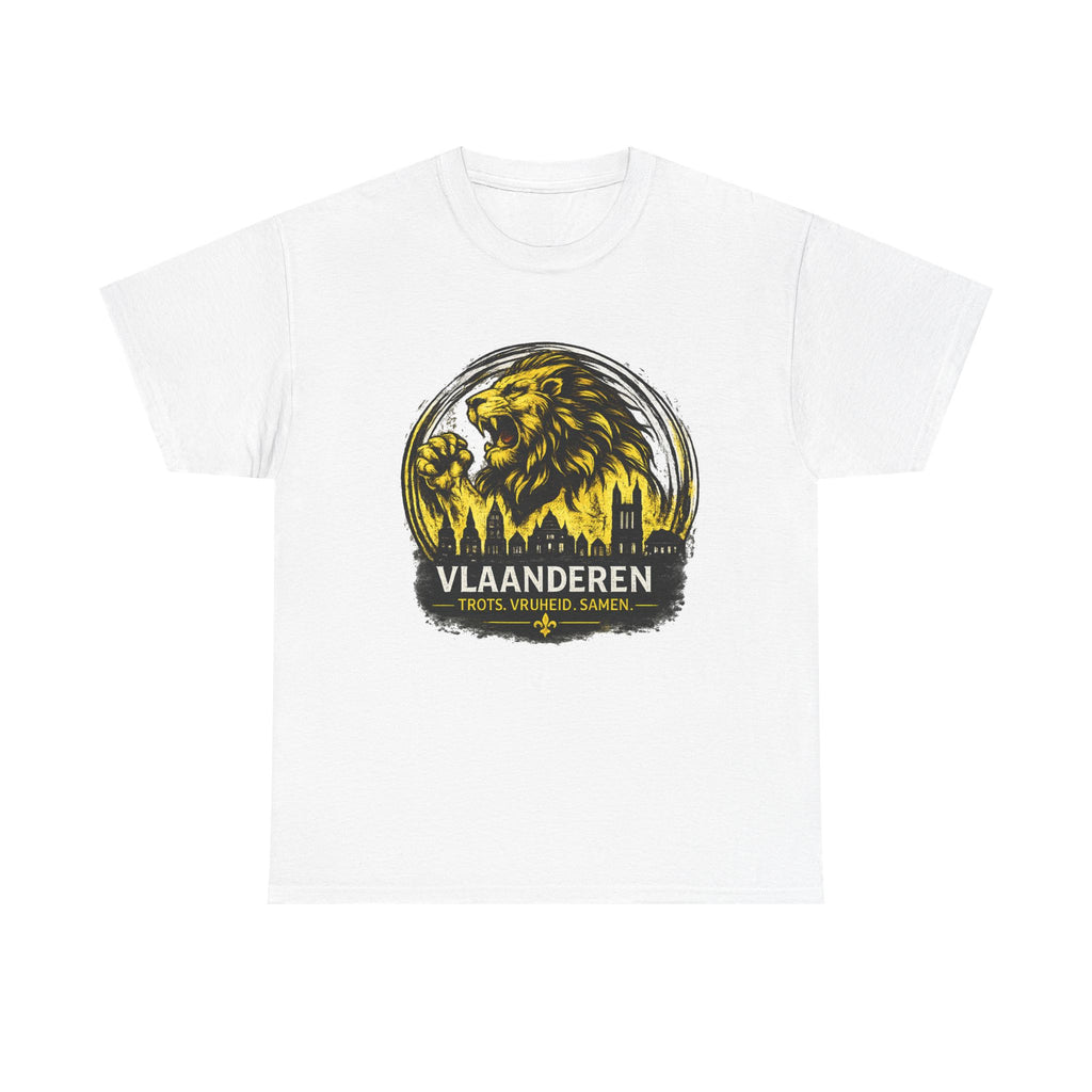 Premium Vlaamse Leeuw Vlaanderen T-Shirt – In Hart en Daad | VlaamseKracht®
