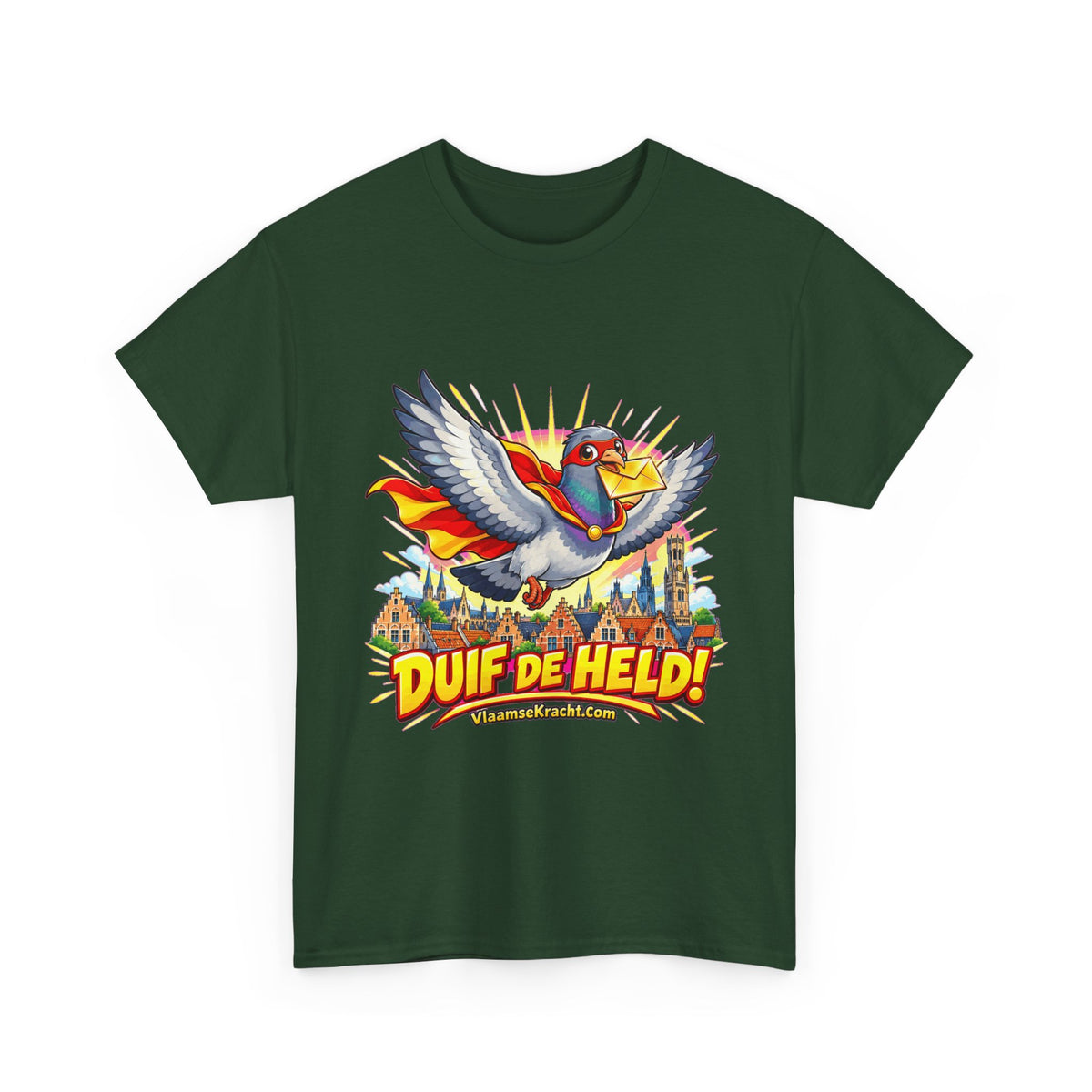 DUIF DE HELD! Unisex T-shirt | Cartoon | VlaamseKracht®