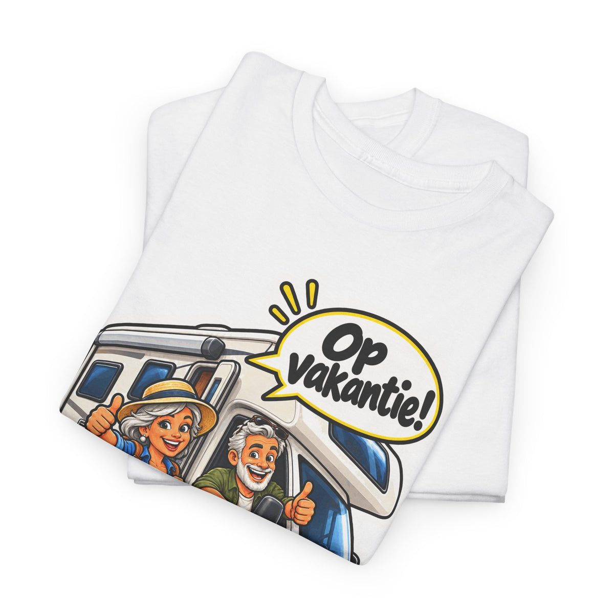 OP VAKANTIE! Unisex T-shirt | De Kampeerders | VlaamseKracht®