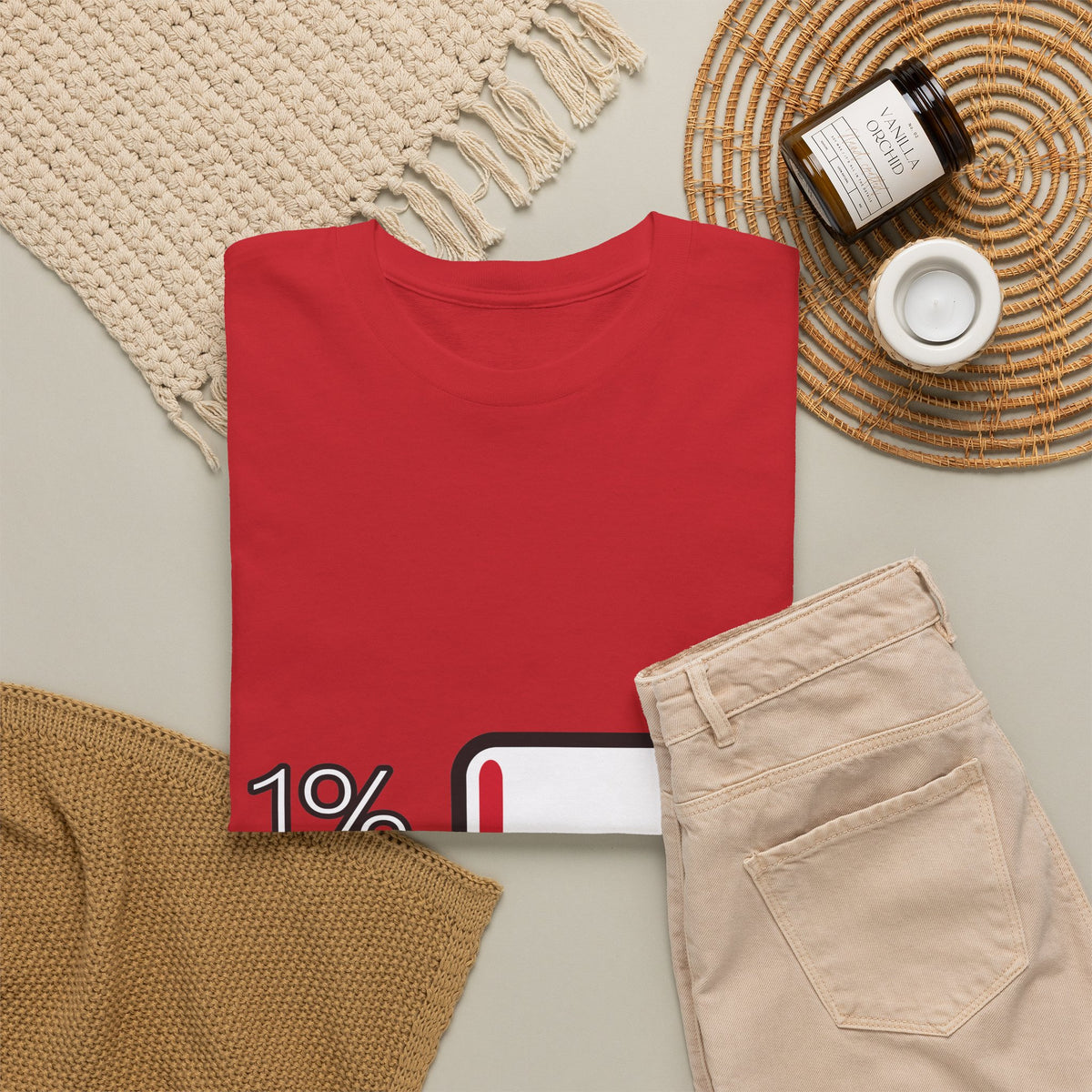 1% Maandag Unisex T-shirt | Vlaamse Humor | VlaamseKracht®