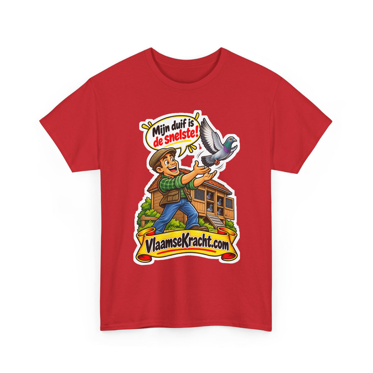 MIJN DUIF IS DE SNELSTE! Unisex T-shirt | Duivenmelker | VlaamseKracht®