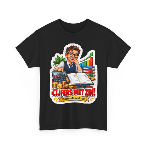 CIJFERS MET ZIN! Unisex T-shirt | De Boekhouder | VlaamseKracht®
