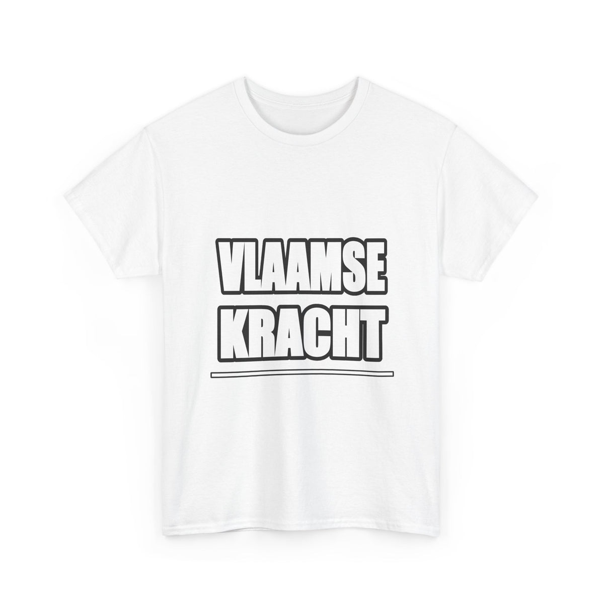 VLAAMSE KRACHT Unisex T-shirt | Stoere Letters | VlaamseKracht®