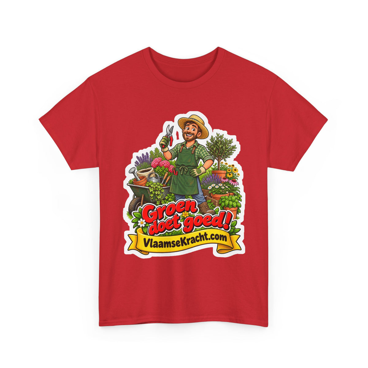 GROEN DOET GOED! Unisex T-shirt | De Tuinman | VlaamseKracht®