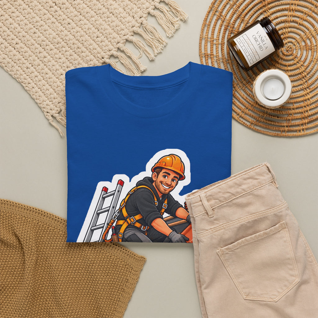 DROOG BOVEN HET HOOFD! Unisex T-shirt | De Dakwerker | VlaamseKracht®
