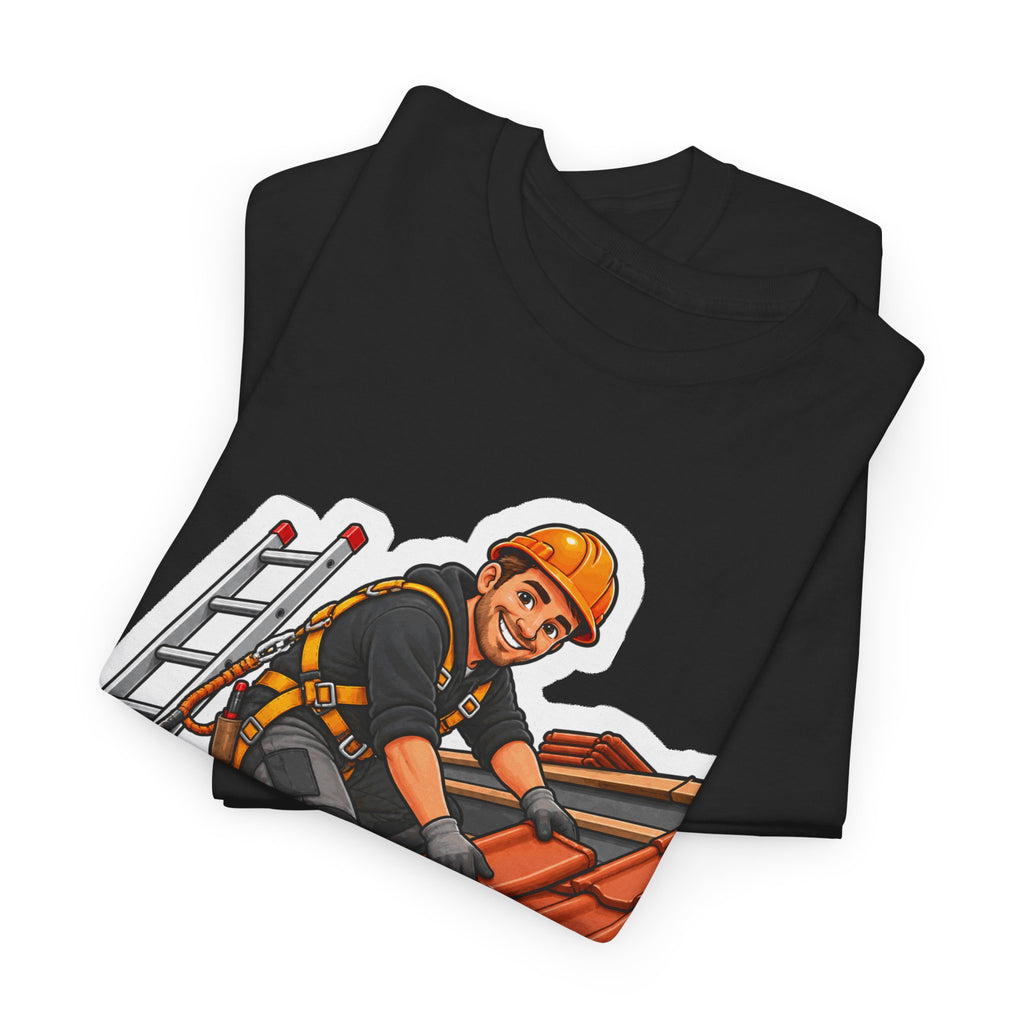 DROOG BOVEN HET HOOFD! Unisex T-shirt | De Dakwerker | VlaamseKracht®