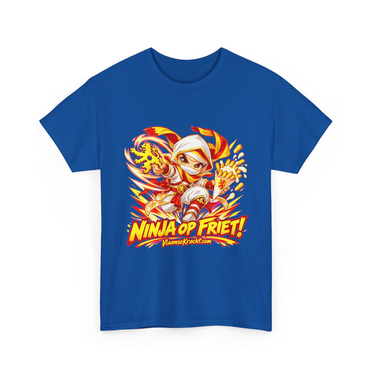 NINJA OP FRIET! Unisex T-shirt | Anime | VlaamseKracht®