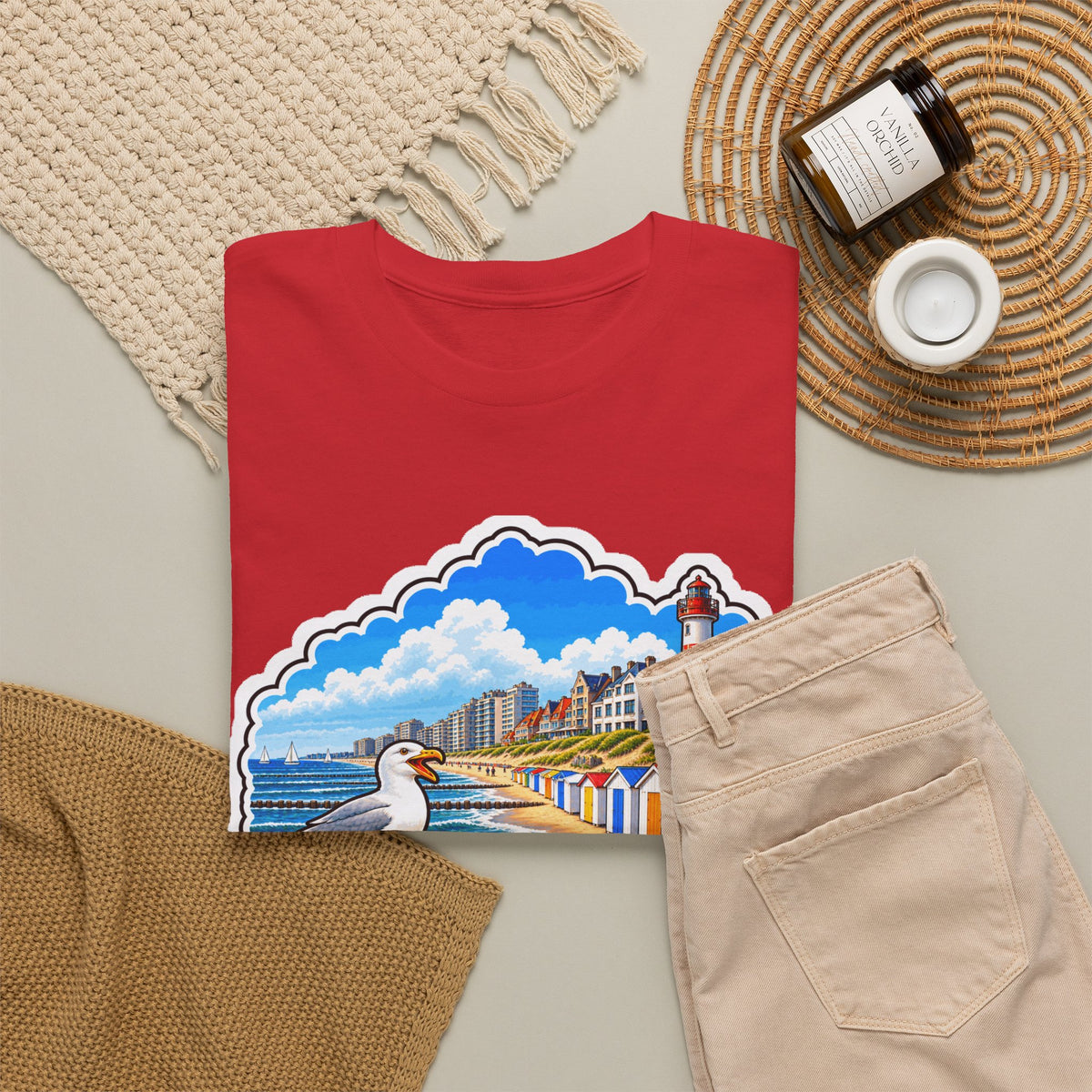 KNOKKE-HEIST Unisex T-shirt | Vlaamse Stad | VlaamseKracht®