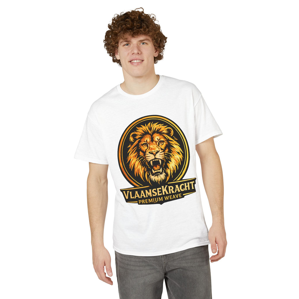 Lion Crest T-Shirt — VlaamseKracht Premium Weave Graphic Tee