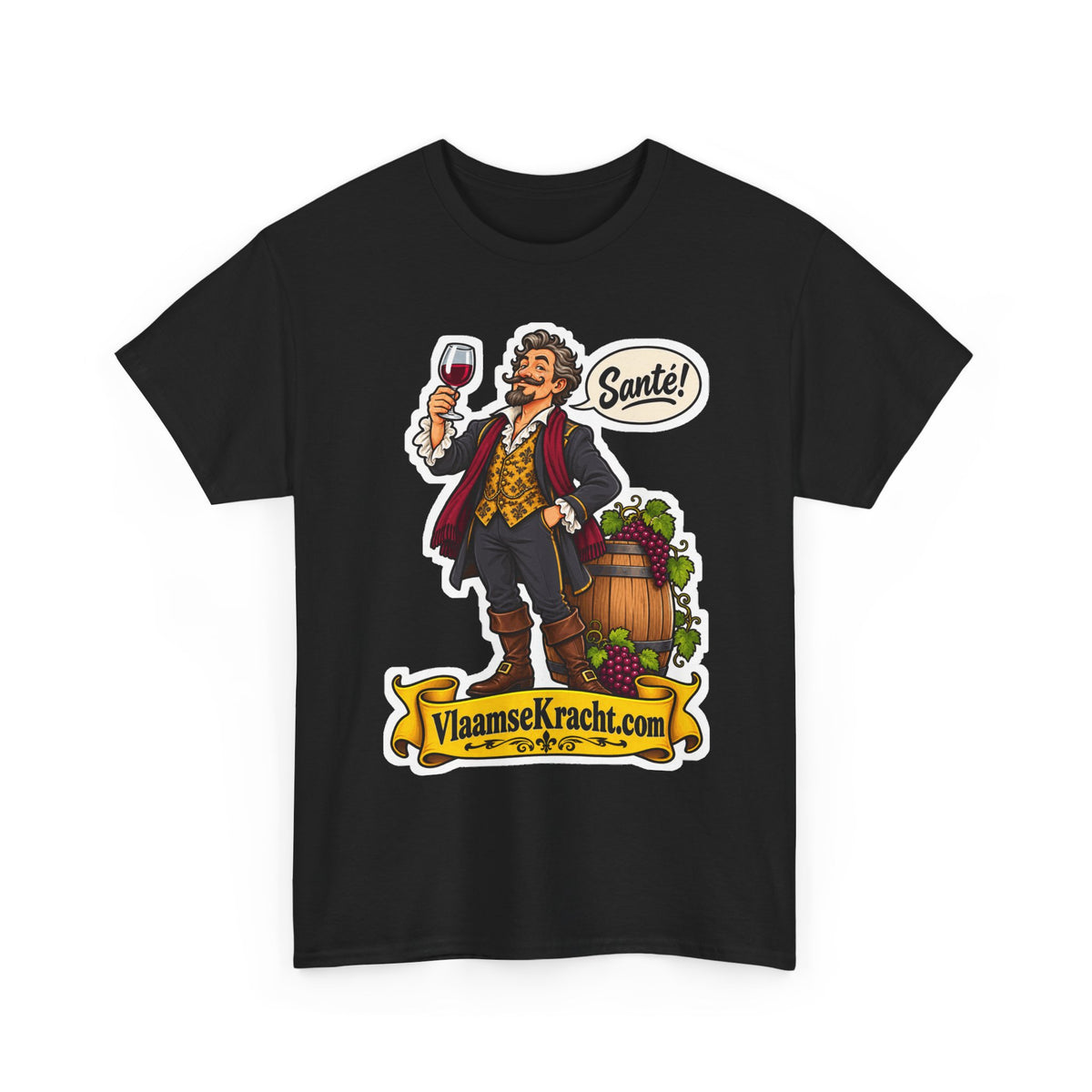SANTÉ! Unisex T-shirt | De Wijnkenner | VlaamseKracht®