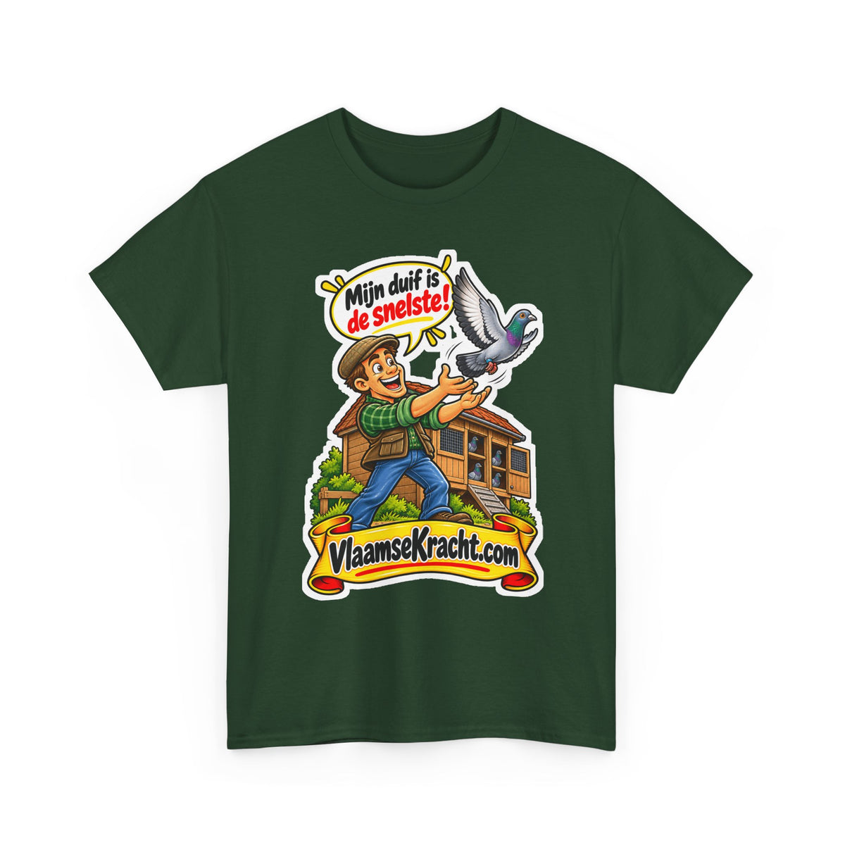 MIJN DUIF IS DE SNELSTE! Unisex T-shirt | Duivenmelker | VlaamseKracht®