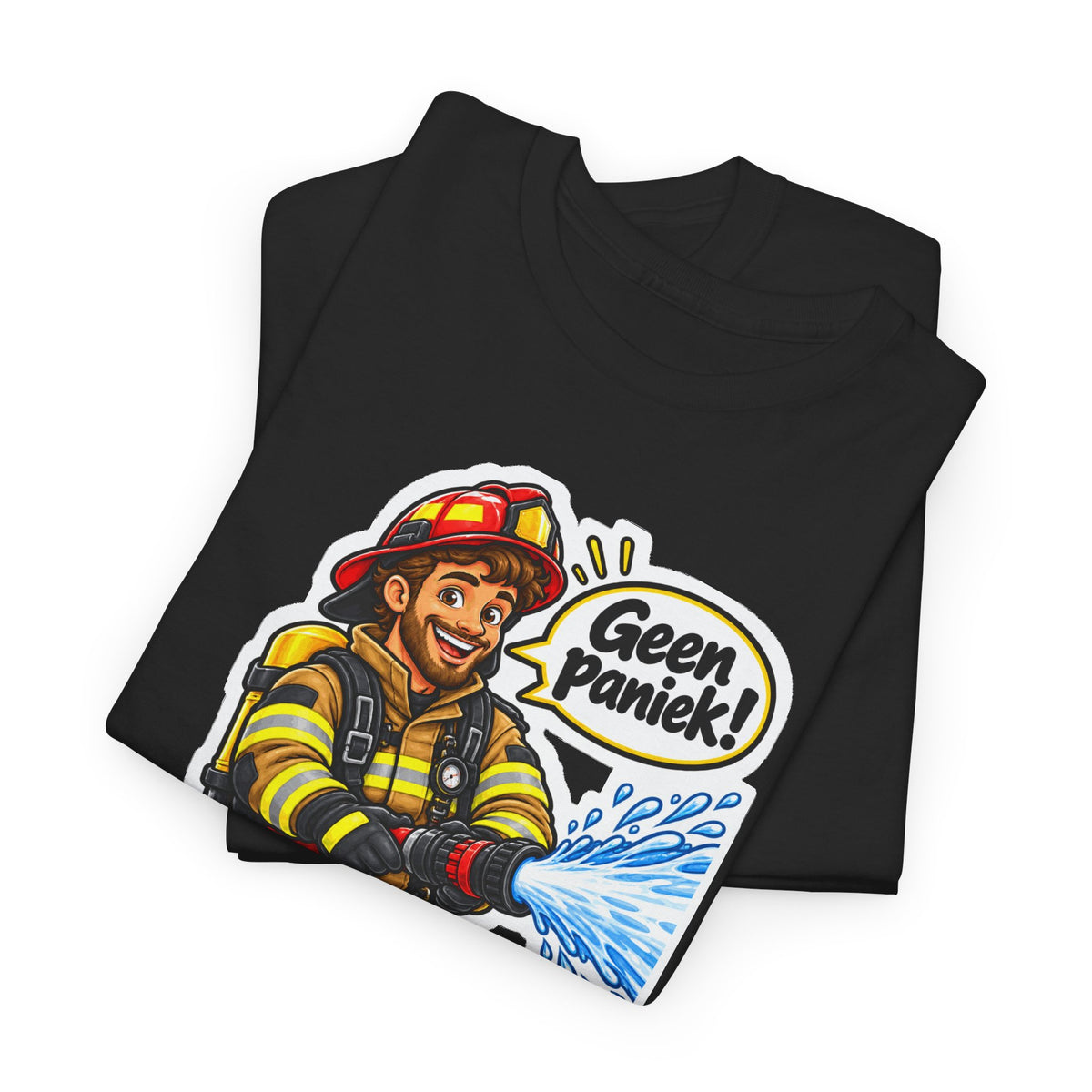 GEEN PANIEK! Unisex T-shirt | De Brandweerman | VlaamseKracht®
