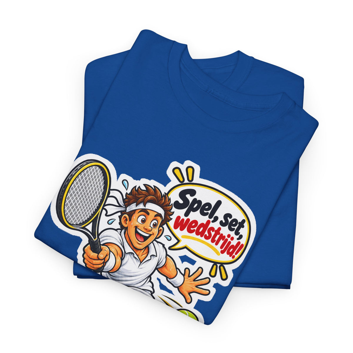 SPEL, SET, WEDSTRIJD! Unisex T-shirt | Tennis | VlaamseKracht®